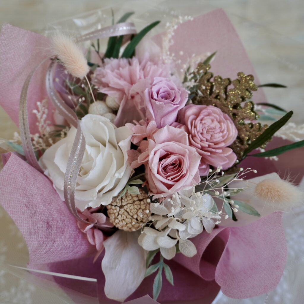 プリザ専花アレンジのジョリブーケ