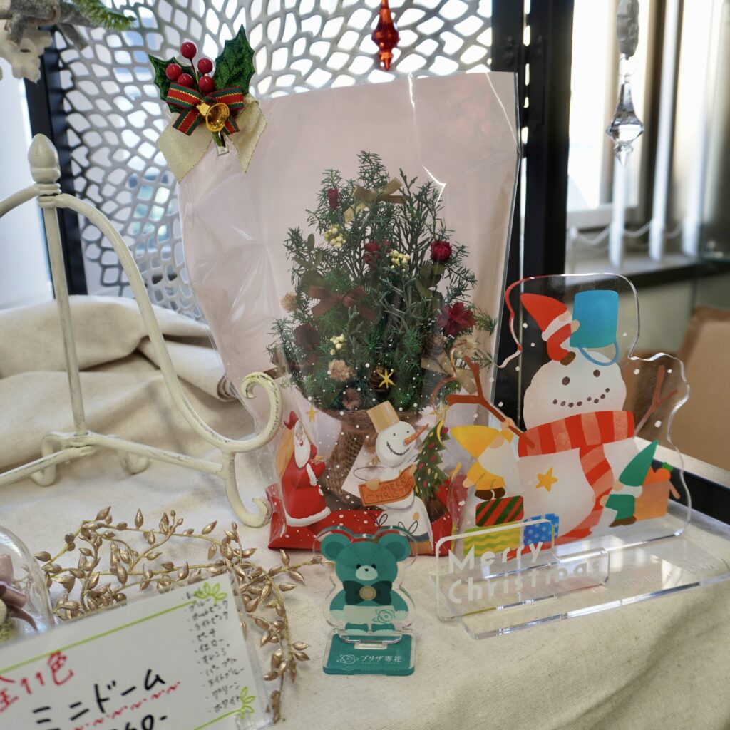 プリザ専花店舗内商品棚