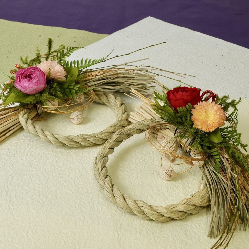 プリザ専花お正月アレンジ「迎華」