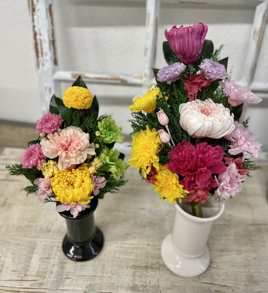 プリザ専花の仏花